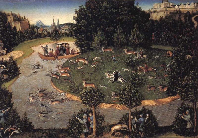 Lucas Cranach the Elder Stag hunt of Elector Frederick the Wise China oil painting art